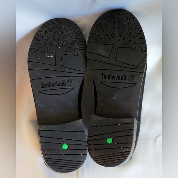 Timberland Chelsea Boots, Size 8, Black Leather, 1" Heel, Round Toe, Style A2JGG - Picture 3 of 10